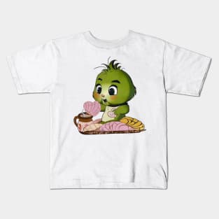 Baby Grinch Pan and Cafe Kids T-Shirt